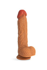 Dildo realistico Arduro di MySecretCase con ventosa, testicoli grandi, design realistico che replica pene e venature, ideale per stimolazione vaginale e anale, flessibile per diverse posizioni.