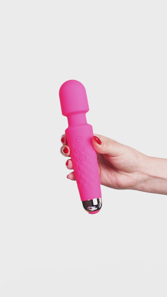 Magic Love wand massager di Goodo, versatile per massaggi sul corpo e vibrazioni intense sul clitoride, ideale per uso solitario o in coppia